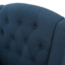 Dark Blue Canberra Fabric Armchair